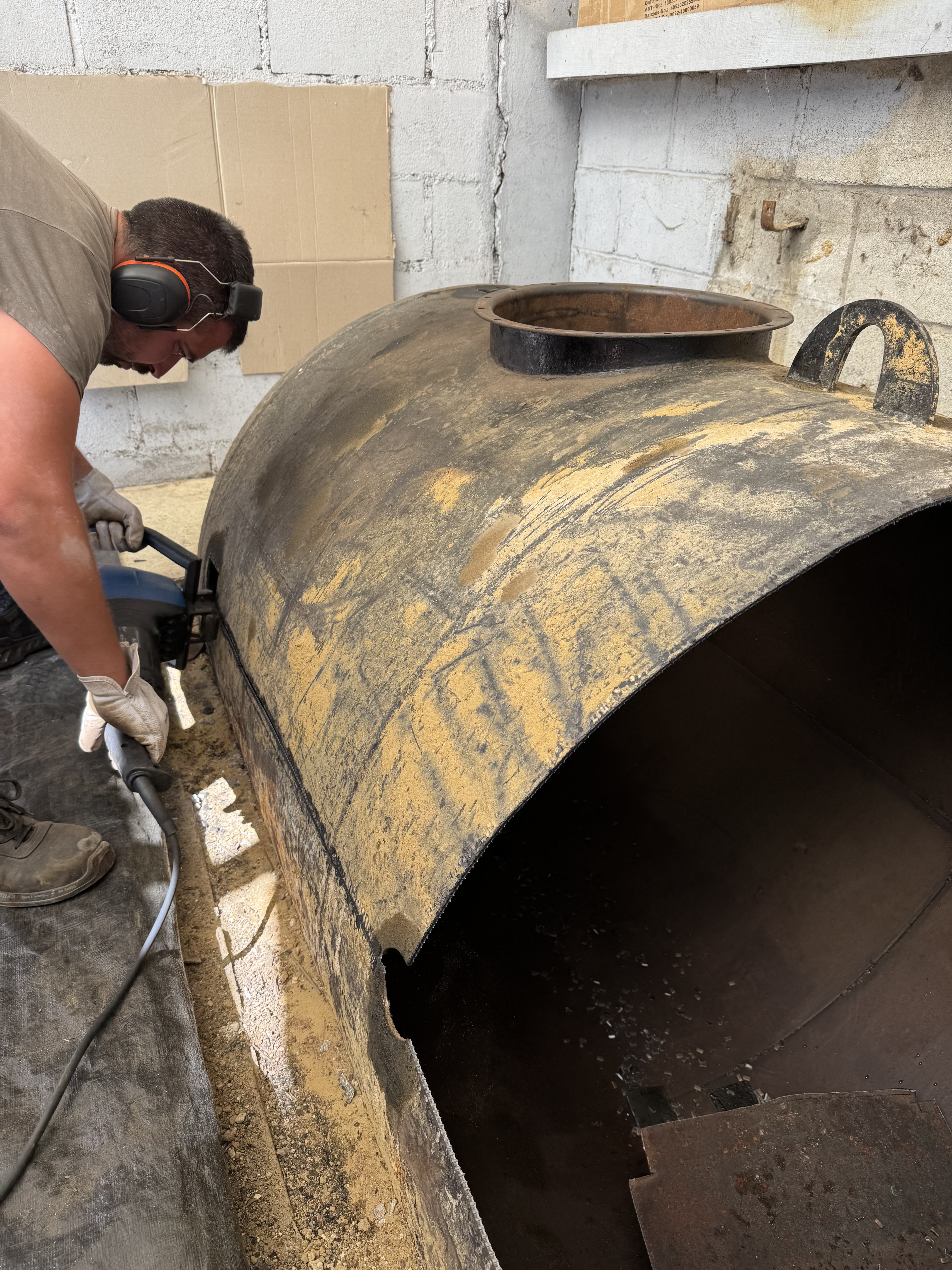 démantèlement de cuve fioul