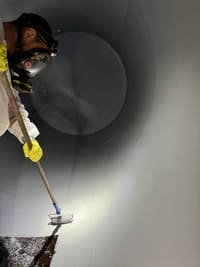 Dégazage de cuve à fioul avant neutralisation